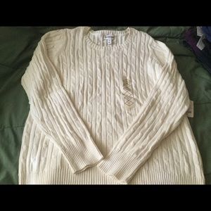 Cream colored new with tags sweater